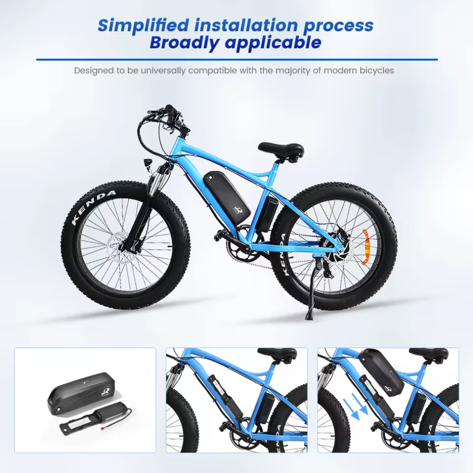 Customized 48V 13 15 18 20AH Hailong shell electric bicycle lithium battery