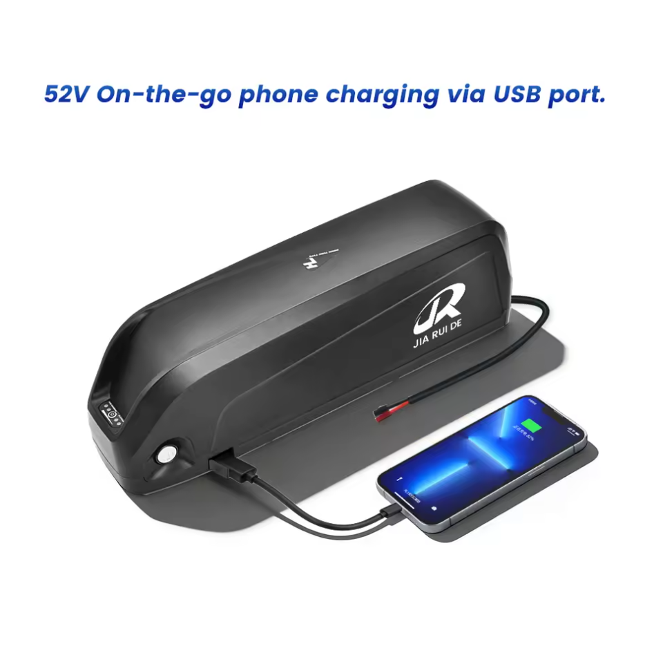 Customized 52V Hailong shell electric bicycle lithium battery with built-in BMS